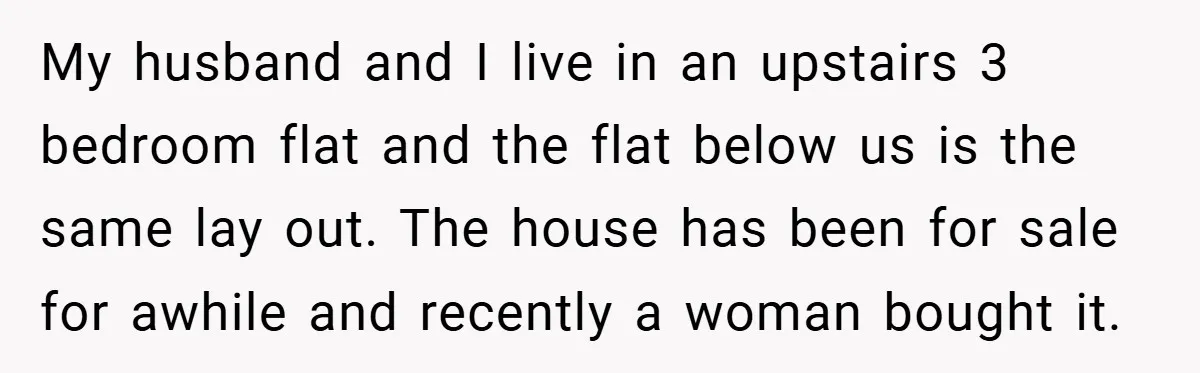 My husband and I live in an upstairs 3 bedroom flat and the flat below us is the same lay out. The house has been for sale for awhile and...