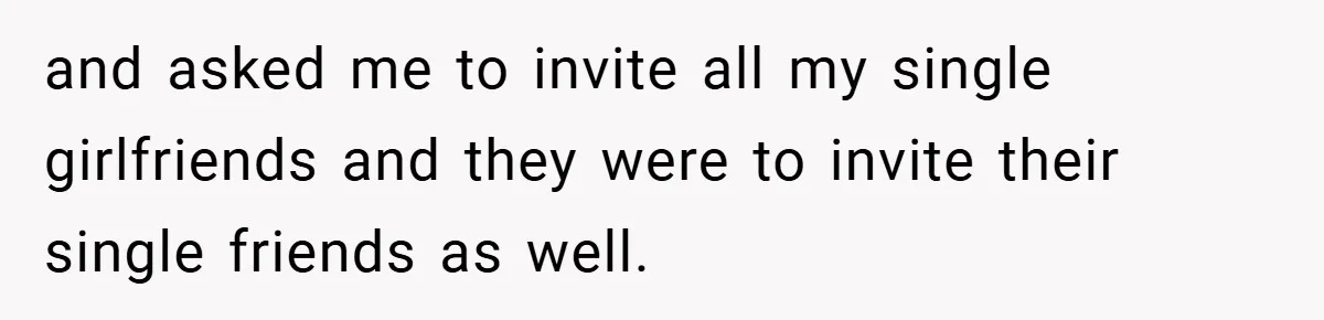 Pregnant Woman Refuses to Cook for Husband’s Party—He Calls Her “Selfish” for Not Helping His Friend Find Love and asked me to invite all my single girlfriends and they were to invite their single friends as well.