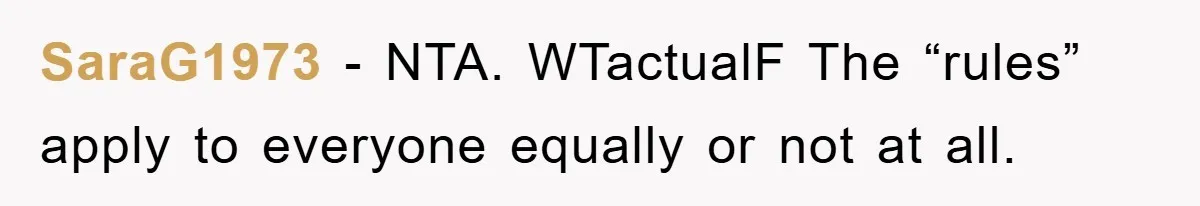 Guy Draws The Line After Realizing His Family’s ‘No Gift’ Rule Doesn’t Apply To His Sister SaraG1973 − NTA. WTactualF The “rules” apply to everyone equally or not at all.