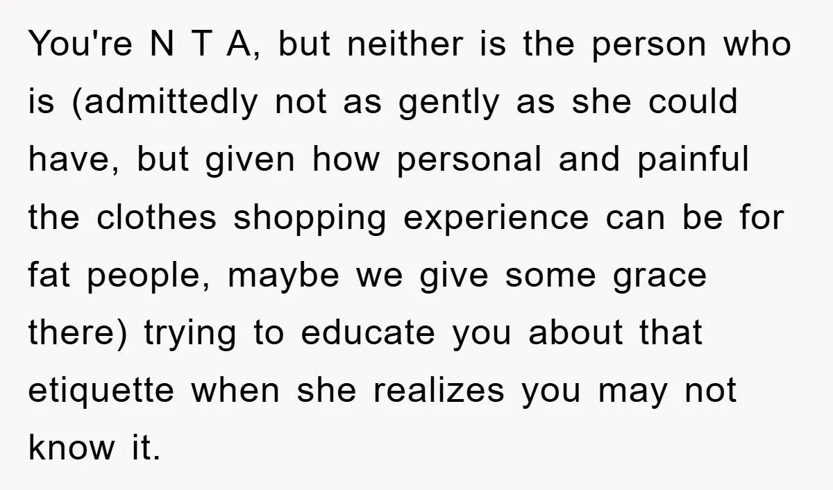 Woman’s DIY Gift Turns Into A Fashion Scandal After A Plus-Size Sister Finds The Original Tag You're N T A, but neither is the person who is (admittedly not as gently as she could have, but given how personal and painful the clothes shopping experience can...