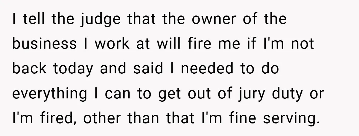 Hotel Owner Orders Teen Employee to Skip Jury Duty - What the Judge Did Next Shocked Everyone I tell the judge that the owner of the business I work at will fire me if I'm not back today and said I needed to do everything I can...