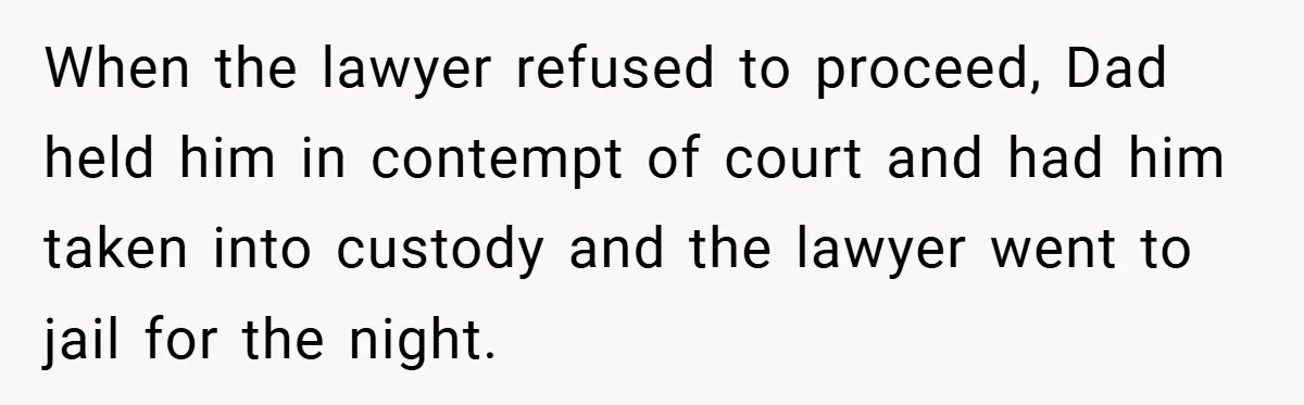 Hotel Owner Orders Teen Employee to Skip Jury Duty - What the Judge Did Next Shocked Everyone When the lawyer refused to proceed, Dad held him in contempt of court and had him taken into custody and the lawyer went to jail for the night.