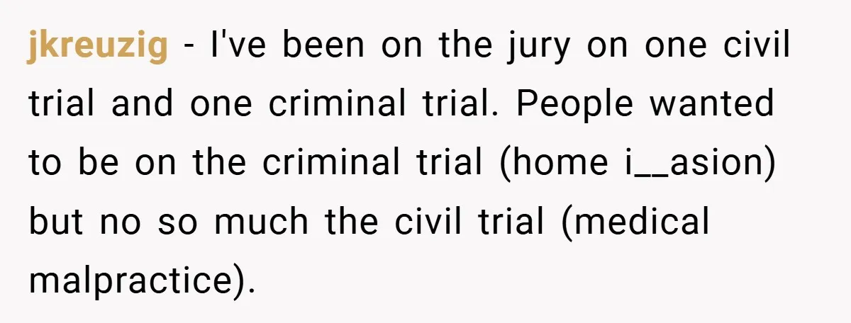 Hotel Owner Orders Teen Employee to Skip Jury Duty - What the Judge Did Next Shocked Everyone jkreuzig − I've been on the jury on one civil trial and one criminal trial. People wanted to be on the criminal trial (home i__asion) but no so much the...