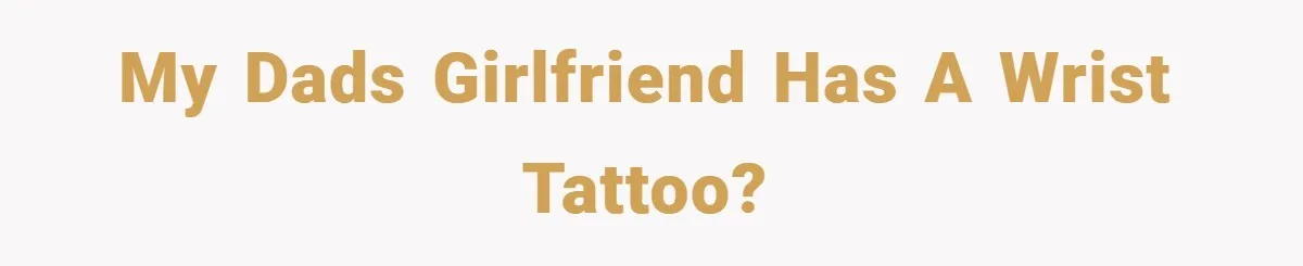 Woman Told to Cover Her Tattoo to ‘Honor God’s Image’ - So She Did It in the Most Annoying Way Possible My dads girlfriend has a wrist tattoo?