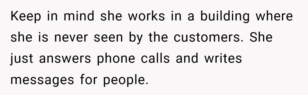 Woman Told to Cover Her Tattoo to ‘Honor God’s Image’ - So She Did It in the Most Annoying Way Possible Keep in mind she works in a building where she is never seen by the customers. She just answers phone calls and writes messages for people.