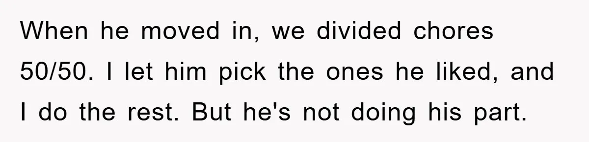 ADHD Or Excuses? Woman Creates A Chore Chart For Her Boyfriend And Reddit Has Thoughts When he moved in, we divided chores 50/50. I let him pick the ones he liked, and I do the rest. But he's not doing his part.