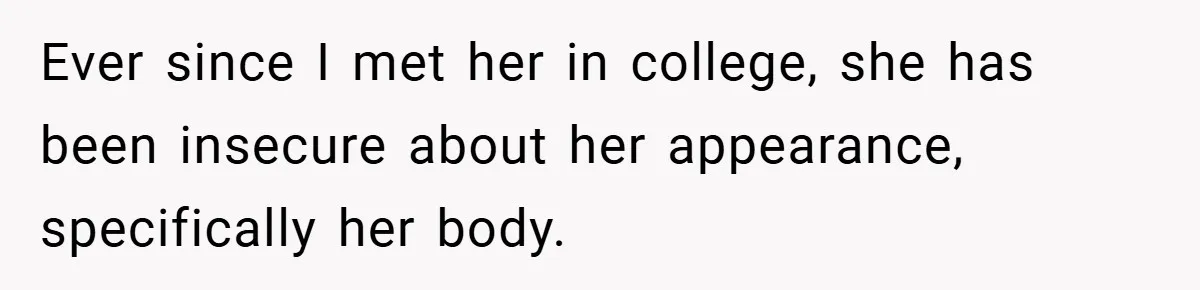 Husband Left Humiliated After Wife Starts Flashing Her New Implants at Parties Ever since I met her in college, she has been insecure about her appearance, specifically her body.