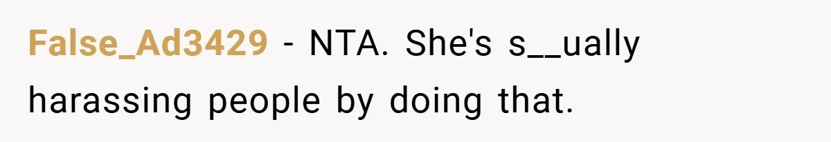 Husband Left Humiliated After Wife Starts Flashing Her New Implants at Parties False_Ad3429 − NTA. She's s__ually harassing people by doing that.
