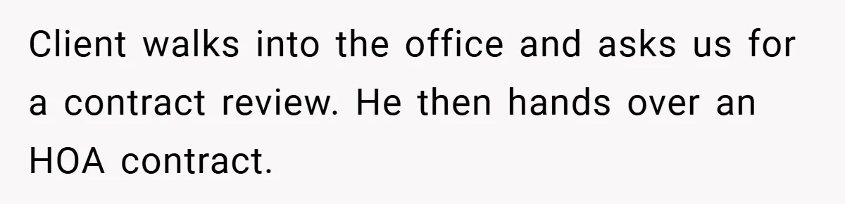 Man Told He Can’t Grow Sunflowers, Finds A Legal Loophole That Makes The HOA Surrender Client walks into the office and asks us for a contract review. He then hands over an HOA contract.