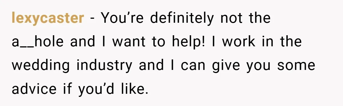 Bride Shocked After Learning Parents Gave Her Wedding Fund to Sister - So She Could Freeze Her Eggs Instead lexycaster − You’re definitely not the a__hole and I want to help! I work in the wedding industry and I can give you some advice if you’d like.