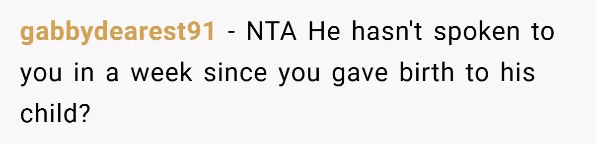 A Woman Kicks Husband Out of Delivery Room After He Pulls Cruel TikTok Prank While She’s in Labo gabbydearest91 − NTA He hasn't spoken to you in a week since you gave birth to his child?