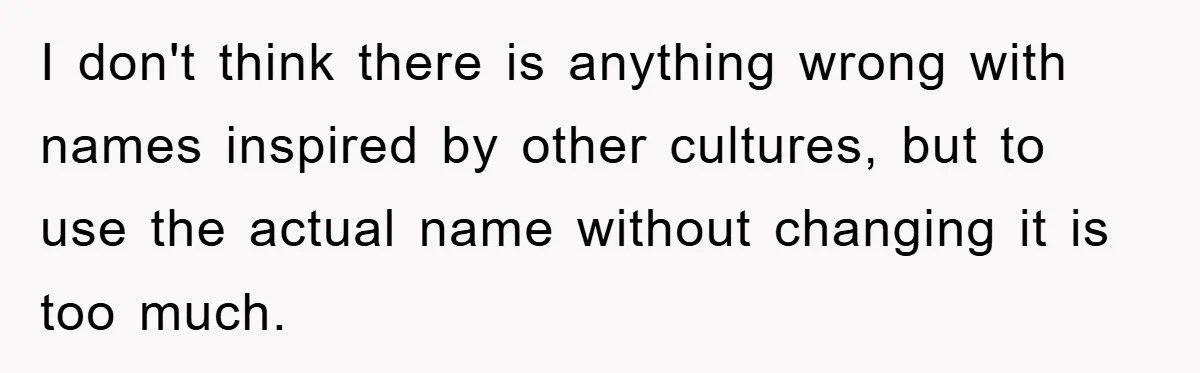 I don't think there is anything wrong with names inspired by other cultures, but to use the actual name without changing it is too much.