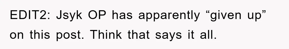 EDIT2: Jsyk OP has apparently “given up” on this post. Think that says it all.