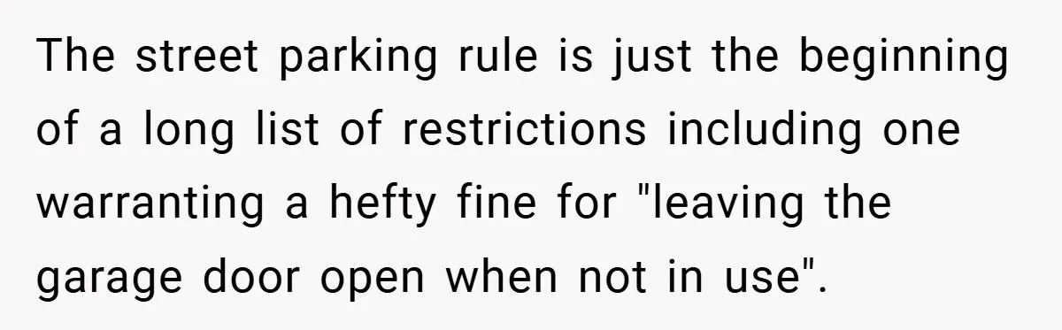 HOA Tried to Ban His Classic BMW - So He Parked It Legally Right in Front of Their Fancy Entrance for Everyone to See The street parking rule is just the beginning of a long list of restrictions including one warranting a hefty fine for "leaving the garage door open when not in use".