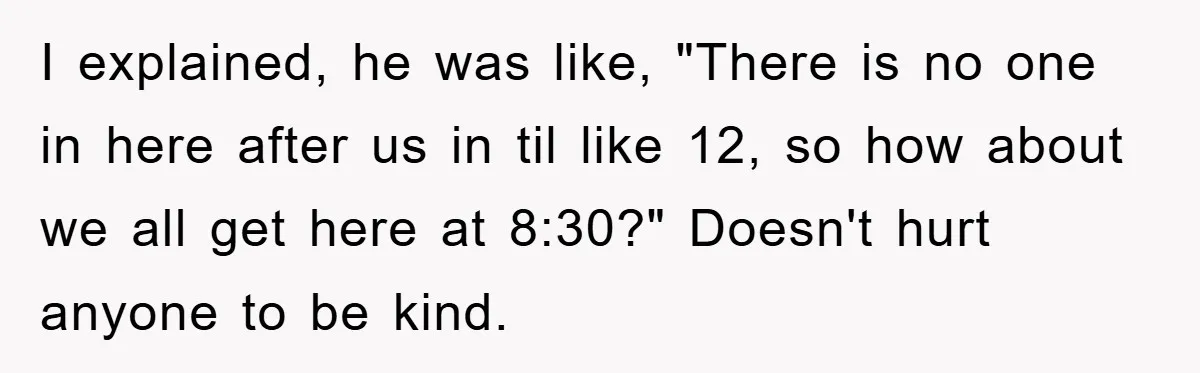 Student Gets The Last Laugh After Overzealous Professor Tries To Drop Them For Missing One Class I explained, he was like, "There is no one in here after us in til like 12, so how about we all get here at 8:30?" Doesn't hurt anyone to...