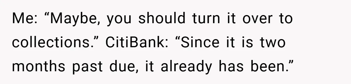 Customer Service Demands To Speak To A Deaf Woman, So Her Brother Gives Them Exactly What They Asked For Me: “Maybe, you should turn it over to collections.” CitiBank: “Since it is two months past due, it already has been.”