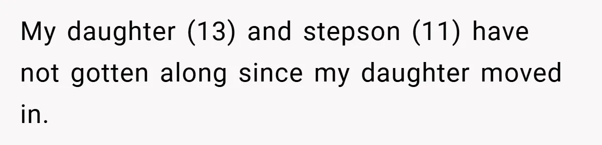 My daughter (13) and stepson (11) have not gotten along since my daughter moved in.