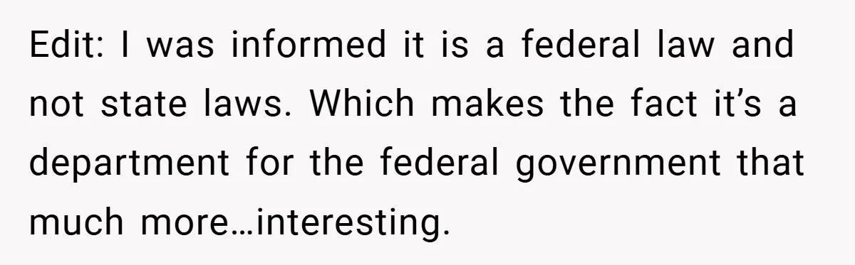 Boss Insists Everyone’s Camera Must Stay On, So This Mom Turns Hers On While Pumping Edit: I was informed it is a federal law and not state laws. Which makes the fact it’s a department for the federal government that much more…interesting.