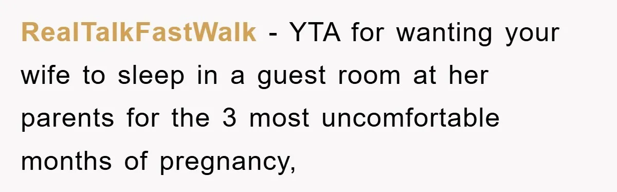 Man Refuses To Rehome His Cat, Allergic Pregnant Wife Contributes To The Pet's Death, Causing Grief RealTalkFastWalk − YTA for wanting your wife to sleep in a guest room at her parents for the 3 most uncomfortable months of pregnancy,