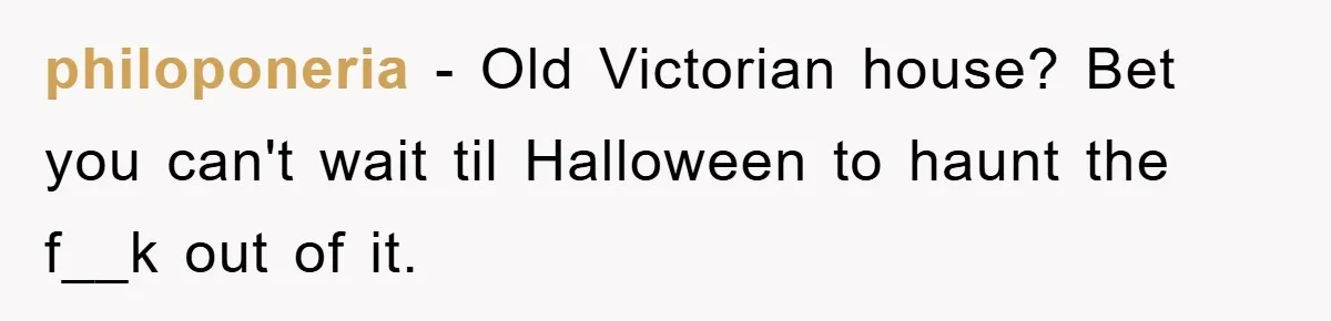 philoponeria − Old Victorian house? Bet you can't wait til Halloween to haunt the f__k out of it.