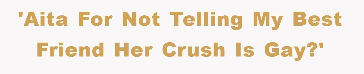 Woman Keeps Her Friend’s Secret That He’s Gay, But Her Best Friend Was The One He Dated 'AITA for not telling my best friend her crush is gay?'