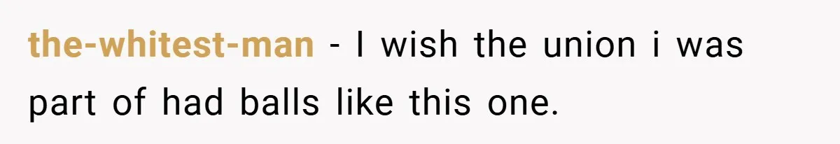 the-whitest-man − I wish the union i was part of had balls like this one.