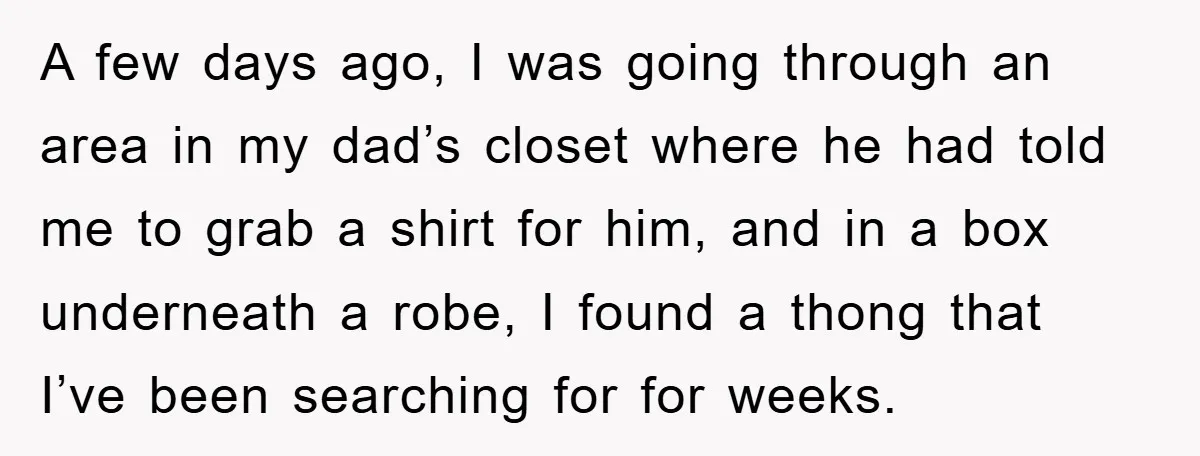 A few days ago, I was going through an area in my dad’s closet where he had told me to grab a shirt for him, and in a box underneath...