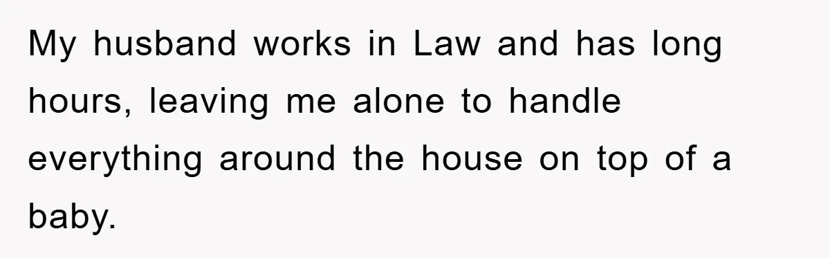 Mom Tries To Return To Work After Maternity Leave, Husband Treats It Like Divorce Papers My husband works in Law and has long hours, leaving me alone to handle everything around the house on top of a baby.