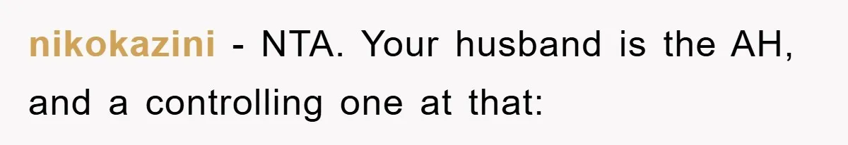 Mom Tries To Return To Work After Maternity Leave, Husband Treats It Like Divorce Papers nikokazini − NTA. Your husband is the AH, and a controlling one at that: