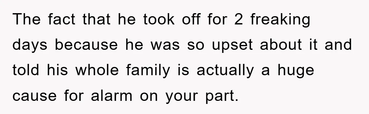 Mom Tries To Return To Work After Maternity Leave, Husband Treats It Like Divorce Papers The fact that he took off for 2 freaking days because he was so upset about it and told his whole family is actually a huge cause for alarm on...