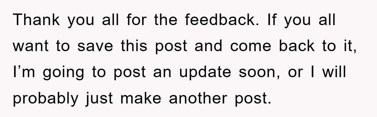 Woman Drives Off After Boyfriend Tells Her To Leave, He Ends Up Walking Two Hours Home Thank you all for the feedback. If you all want to save this post and come back to it, I’m going to post an update soon, or I will probably...