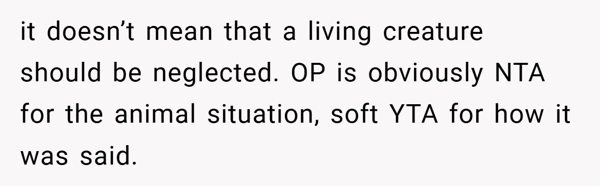 “It’s Not An Excuse!” Mom Scolds Her Daughter With Type 1 Diabetes For Neglecting Pets And School it doesn’t mean that a living creature should be neglected. OP is obviously NTA for the animal situation, soft YTA for how it was said.