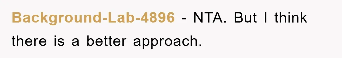 Brother Takes Car Without Permission, Sister Threatens To Play Her Final Card With The Authority Involved Background-Lab-4896 − NTA. But I think there is a better approach.
