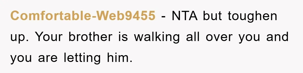 Brother Takes Car Without Permission, Sister Threatens To Play Her Final Card With The Authority Involved Comfortable-Web9455 − NTA but toughen up. Your brother is walking all over you and you are letting him.