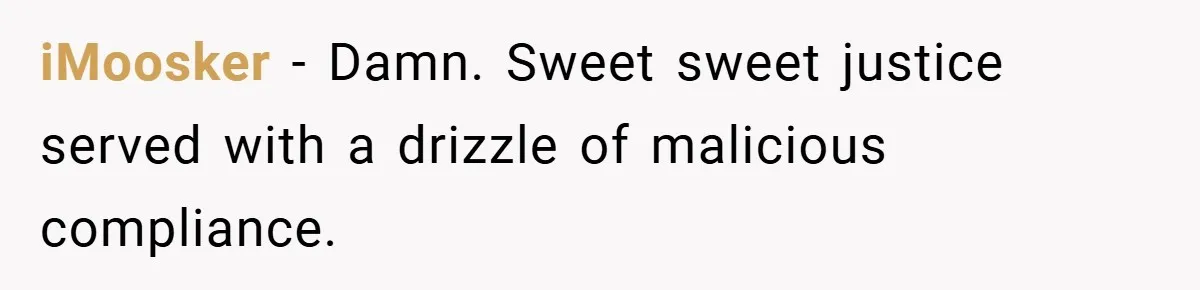 Boss Told Him “Don’t Come In Tomorrow, You’re Suspended” - Then Lost Her Job a Week Later iMoosker − Damn. Sweet sweet justice served with a drizzle of malicious compliance.