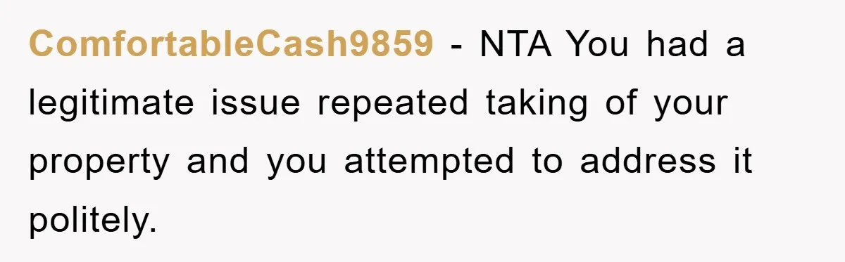 Man Posts Nameless Lunch Theft Reminder In Company Chat, Coworker Shows Herself And Throws Fuss Anyway ComfortableCash9859 − NTA You had a legitimate issue repeated taking of your property and you attempted to address it politely.