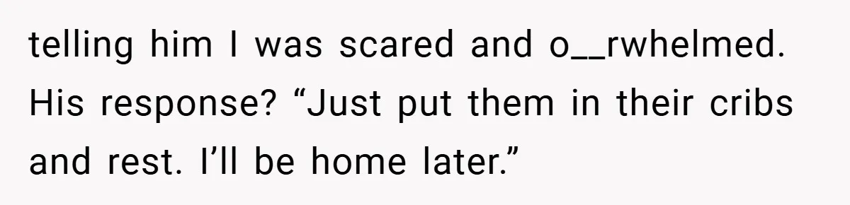 He Laughed While She Cried with Their Newborns - So She Took a Swing at His Golf Clubs telling him I was scared and o__rwhelmed. His response? “Just put them in their cribs and rest. I’ll be home later.”