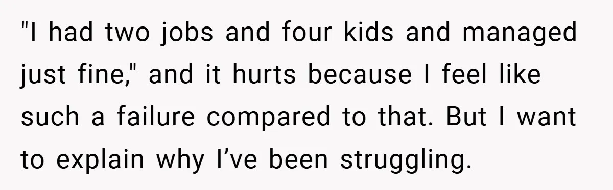 He Laughed While She Cried with Their Newborns - So She Took a Swing at His Golf Clubs "I had two jobs and four kids and managed just fine," and it hurts because I feel like such a failure compared to that. But I want to explain why...