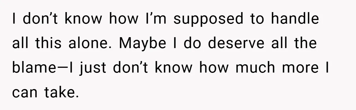 He Laughed While She Cried with Their Newborns - So She Took a Swing at His Golf Clubs I don’t know how I’m supposed to handle all this alone. Maybe I do deserve all the blame—I just don’t know how much more I can take.