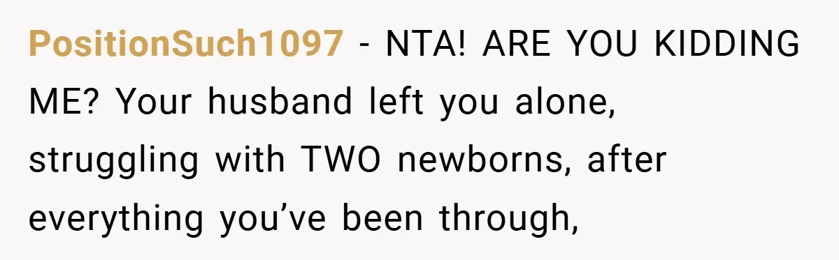 He Laughed While She Cried with Their Newborns - So She Took a Swing at His Golf Clubs PositionSuch1097 − NTA! ARE YOU KIDDING ME? Your husband left you alone, struggling with TWO newborns, after everything you’ve been through,