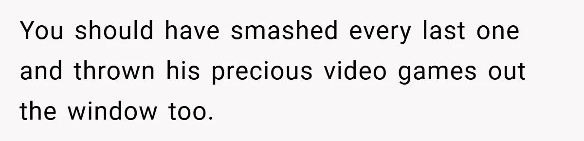 He Laughed While She Cried with Their Newborns - So She Took a Swing at His Golf Clubs You should have smashed every last one and thrown his precious video games out the window too.