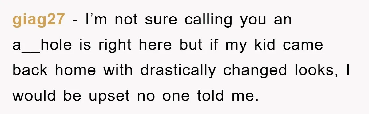 Stepmom Cuts Her Stepson’s Hair At His Request, But His Mother Sees It As An Act Of Defiance giag27 − I’m not sure calling you an a__hole is right here but if my kid came back home with drastically changed looks, I would be upset no one told...