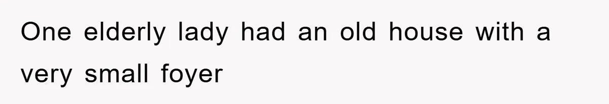 Boss Enforces Absurd Rule For Wheelchair Patient, Driver Claps Back By Ditching Job Temporarily One elderly lady had an old house with a very small foyer