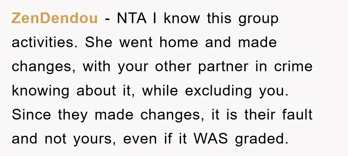 This Student Got Perfect Revenge on Lazy Classmates by Simply Letting Them Present ZenDendou − NTA I know this group activities. She went home and made changes, with your other partner in crime knowing about it, while excluding you. Since they made changes,...