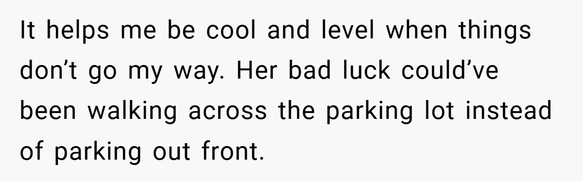 Fuel Truck Driver Blocked by Tesla Driver - So He Made Her Wait an Hour Before She Crashed Her Car It helps me be cool and level when things don’t go my way. Her bad luck could’ve been walking across the parking lot instead of parking out front.