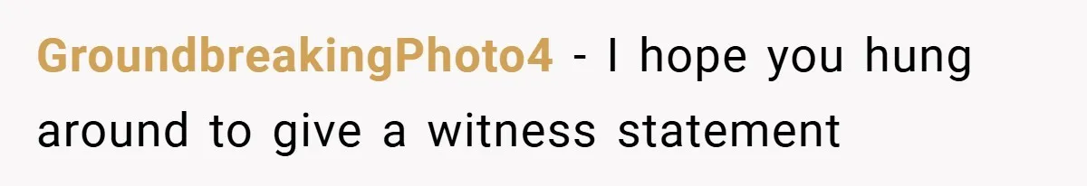 Fuel Truck Driver Blocked by Tesla Driver - So He Made Her Wait an Hour Before She Crashed Her Car GroundbreakingPhoto4 − I hope you hung around to give a witness statement