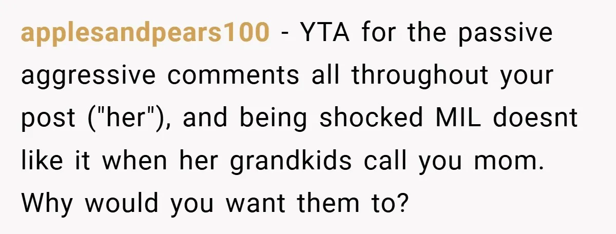 She Replaced Her Husband’s Late Wife’s Photo - Then All Hell Broke Loose When the Grieving Mother Found Out applesandpears100 − YTA for the passive aggressive comments all throughout your post ("her"), and being shocked MIL doesnt like it when her grandkids call you mom. Why would you want...