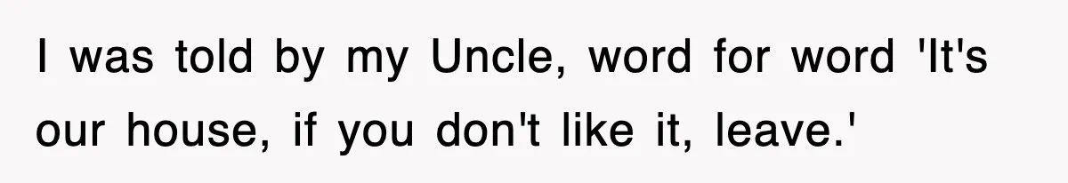 Entitled Parents Let Their Kid Scream At 4 A.M., So Guest Took The Turkey And Left I was told by my Uncle, word for word 'It's our house, if you don't like it, leave.'
