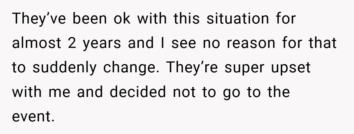 Teen Refuses to Babysit Her Own Daughter - But Is She Wrong After Being Forced to Give Birth at 13? They’ve been ok with this situation for almost 2 years and I see no reason for that to suddenly change. They’re super upset with me and decided not to go...