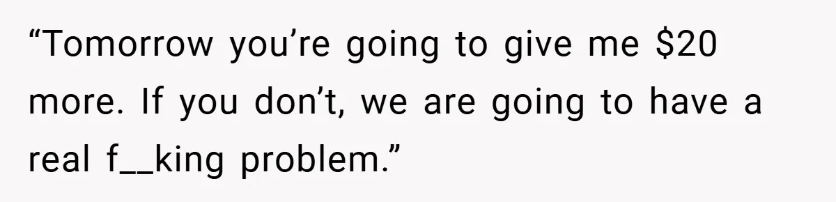 Gangster Steals Kid’s Earnings, Then Walks Into A Trap That Costs Him Big “Tomorrow you’re going to give me $20 more. If you don’t, we are going to have a real f__king problem.”